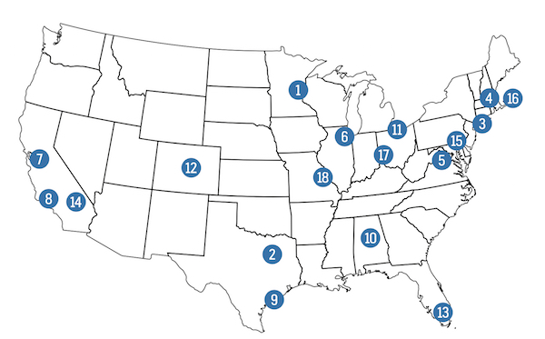 Database Sites Map - TSC Alliance